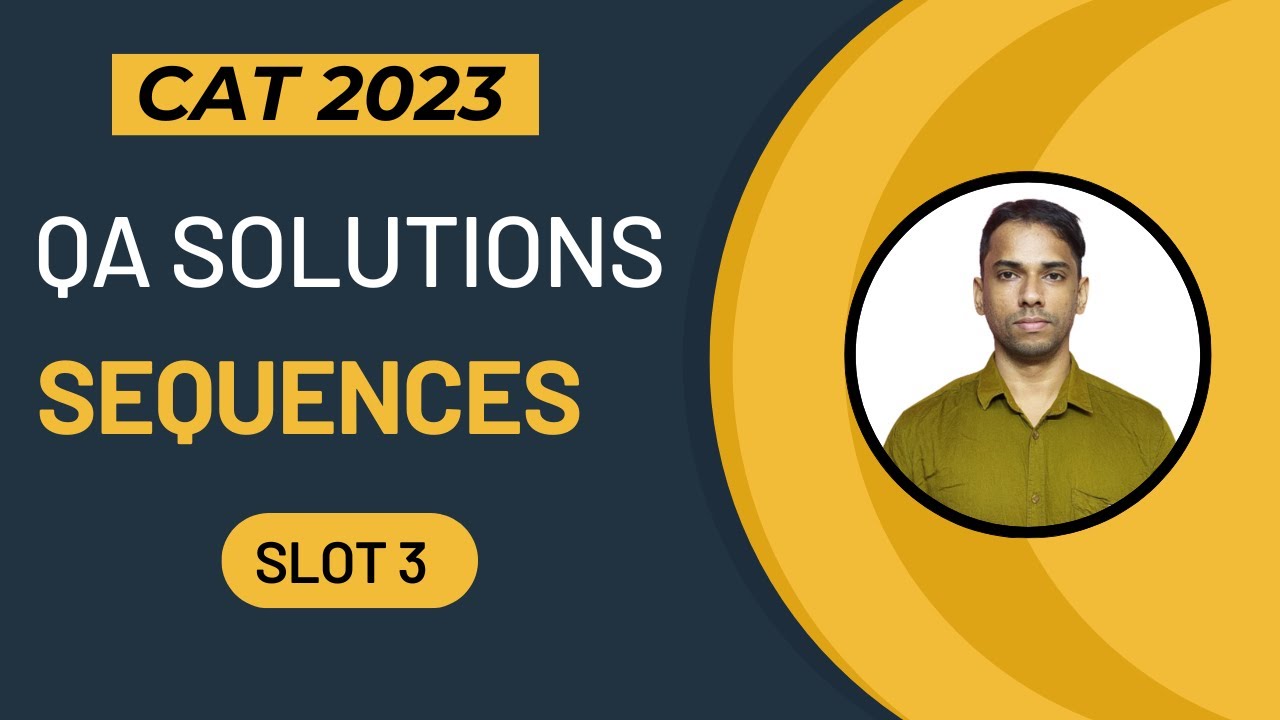 CAT 2023 Slot 3 | Sequence | 2IIM Tamil CAT Prep | CAT 2024 - YouTube