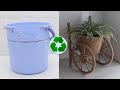 Amazing ! Super Recycling ideas from Broken Bucket, Jute Craft ideas