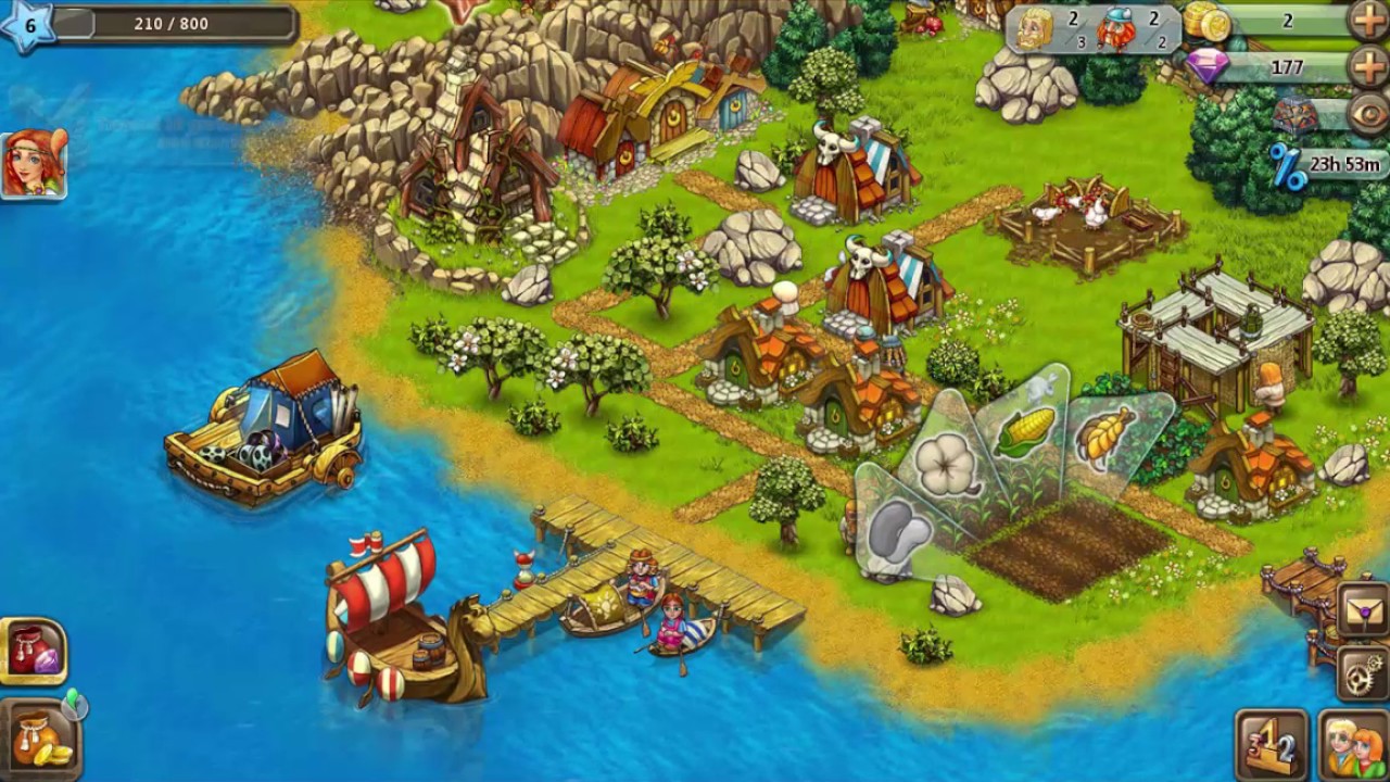 Harvest Land 2 Reached Level 6 & Expand town YouTube