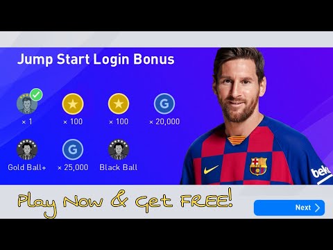 Jump Start Login Bonus in PES Mobile 2020