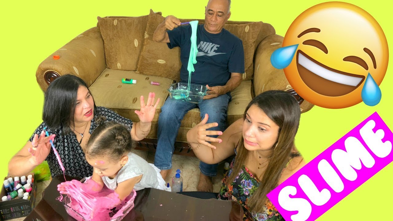 MI FAMILIA 👪 HACE SLIME 💦 POR PRIMERA VEZ kabilang
