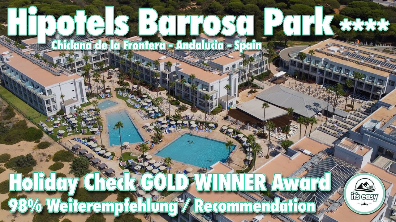 Hipotels Barrosa Park ⭐⭐⭐⭐ Review - Tour • 4K • Andalusia • Chiclana de la Frontera • Hotel & Beach