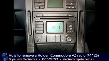 How to remove a Holden Commodore VZ Radio (#1125)