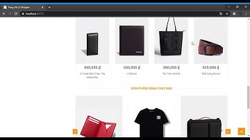 [ASP.NET MVC] Demo website bán quần áo, phụ kiện - Đồ án CNTT