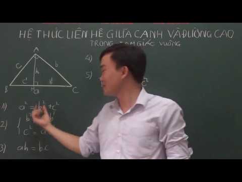 Cách Tính Đường Cao Trong Tam Giác Vuông Cân - Một số hệ thức về cạnh và đường cao trong tam giác vuông - Thầy Khương