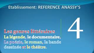 CE4 la langue française (les genres littéraires)