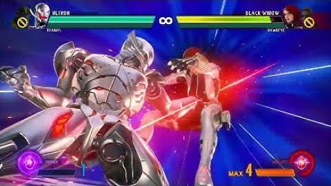 MvC Infinite: Hyper Combos on "Wave 1" Black Widow (Requested Video)