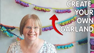 Colorful Crochet Garland Tutorial. Make the Garland in Tuula's Video Backdrop!