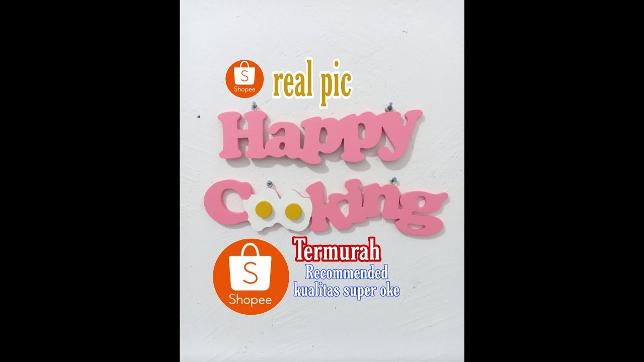 Shopee haul tulisan happy cooking  termurah YouTube