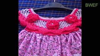 Crochet neck /baby collar design/ কুশিকাটার গলার নতুন ডিজাইন বানানো হয়েছে