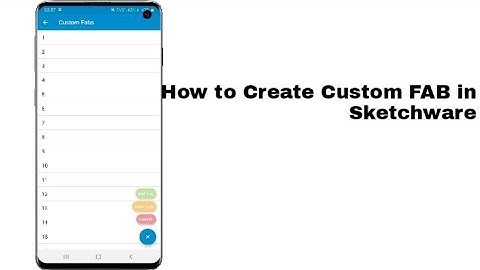 Create Custom FAB in Sketchware || How to Create Custom FAB in Sketchware ||