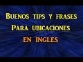 Ubicaciones. Dando y entendiendo direcciones en inglés.