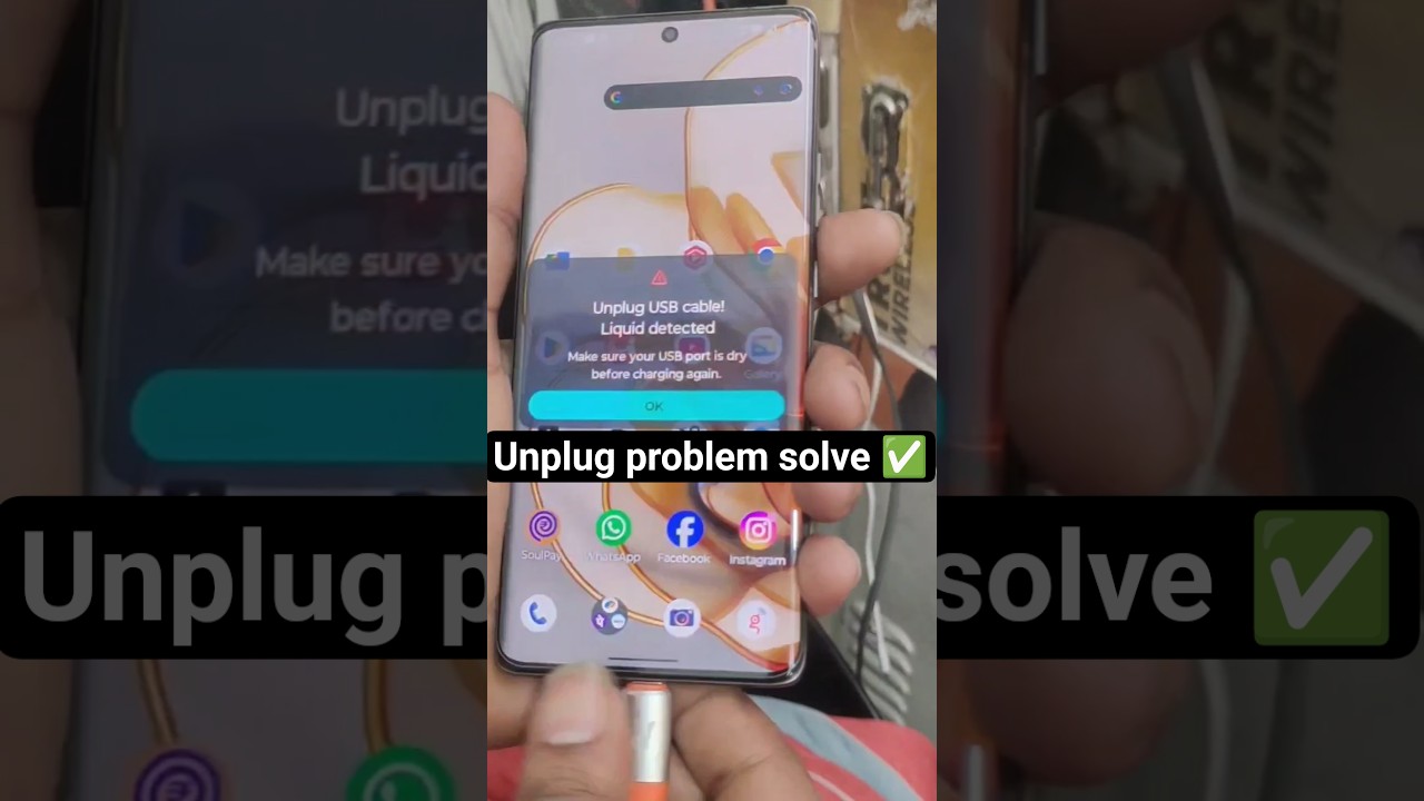 Unplug USB cable liquid detected problem solve ✅#shorts #shortvideo #youtubeshorts #ytshorts