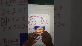 24 game (maths 24) Variables single/double Digits
