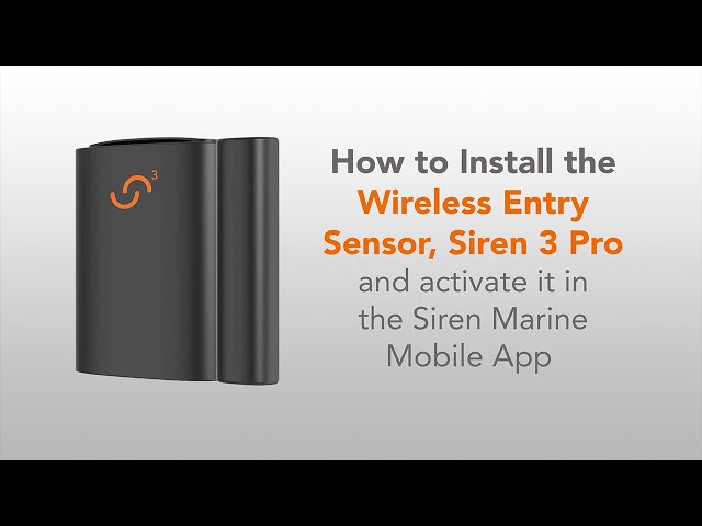 Wireless Temperature Sensor, Siren 3 Series– Siren Marine