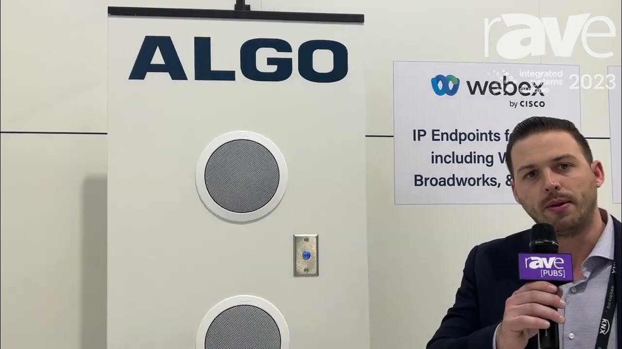 ISE 2023 Algo Features 8198 IP Ceiling Speaker for UCC and Public