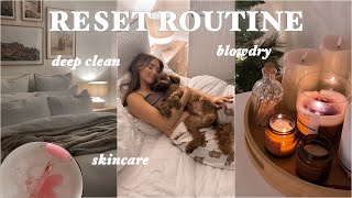 SUNDAY RESET ROUTINE | full house speed clean, skincare routine &amp; lots of self care 💕