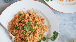 Easy Mexican Red Rice - learn to make it fluffy &amp; delicious!!