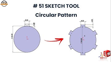 How to Create Circular Sketch Pattern in SolidWorks