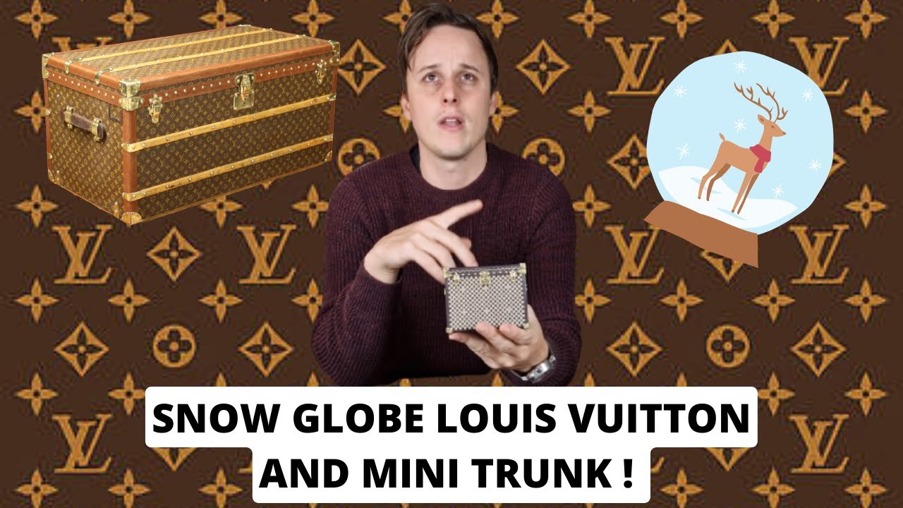 Louis Vuitton Rare Snow Globe Wardrobe Trunk Home Decor
