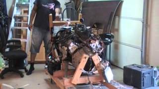 Wood Engine Test Stand Part 27 LS1 Engine Mount Description.