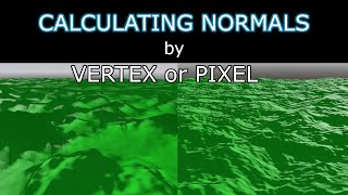 Calculating normals on the GPU for procedural terrain