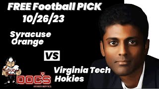 Free Football Pick Syracuse Orange vs Virginia Tech Hokies Prediction,  College Football