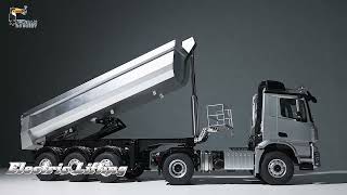 Kabolite 1/14 4X4 5801 RC Tractor Truck 3Axles Electric Lifting Dump Trailer RTR TH24573