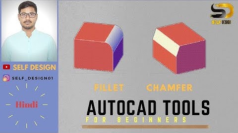 How to use  Fillet and Chamfer command | Autocad | AutoCAD 3d | AutoCAD drawing | Self Design