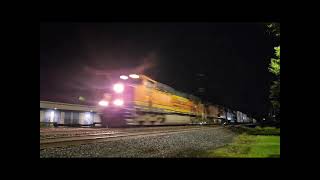 Laci sees 3 BNSF locomotives leading CSX M367 at 1:15am at Fairport 7/26/2026￼