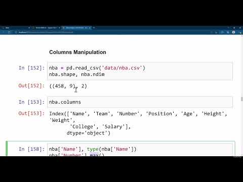 Pandas Tutorial #8 - Columns Manipulation Part 1