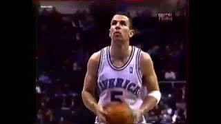 Jason Kidd: 21Pts/16Asts/16Rbs (1996)