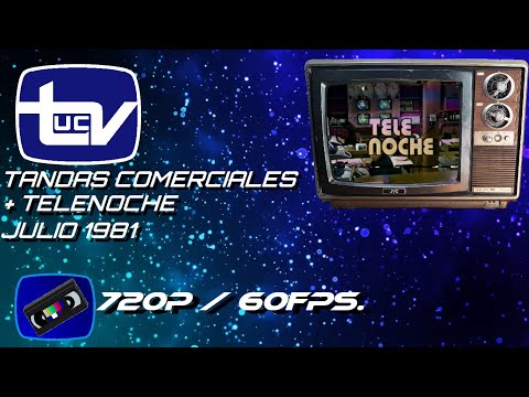 Tandas Comerciales Canal 13 UCTV Telenoche Julio 1981