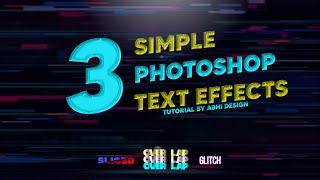 Photoshop Tutorial 3 Easy Text Effects In Pscc Android