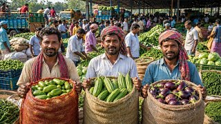 ভরপুর করলার আমদানী বগুড়ার বিখ্যাত মহাস্থান হাট। সবজির পাইকারি বাজার।Hat Bazar Update।