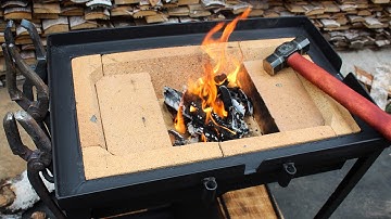 Simply and easily.  Homemade blacksmith