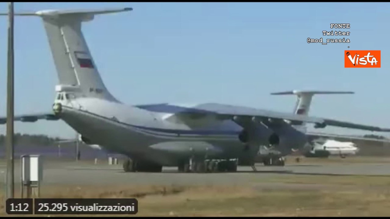 Dalla Russia con amore, l'aereo di Putin che porta strumentazioni sanitarie in Italia