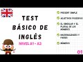 TEST DE INGLÉS BÁSICO 01 (QUIZ DE VOCABULARIO Y GRAMÁTICA DE NIVEL A1-A2)  - INGLÉS PARA NIÑOS