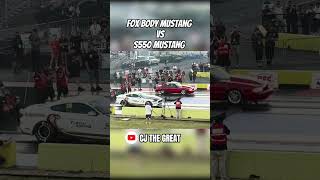 Fox Body Mustang vs S550 Mustang #cars #dragracing #tx2k #viral #carcommunity #racing #carcontent