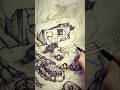 CLOUDY WITH A CHANCE OF ROBOTS | HEARTY TALES #artist #art #artshorts #sketchbook #shorts