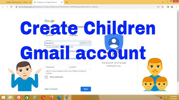 How to Create Child Gmail Account in Pc | Create Child Gmail