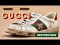 Trashed gucci sneakers complete restoration