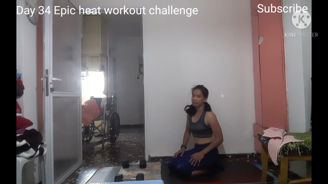 Day 34 Epic heat workout challenge from caroline girvan vlog YouTube