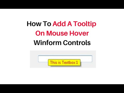 Windows Forms Show Tooltip On Hover C#4.6