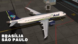 AO VIVO RFS VOO DE BRASÍLIA PARA SÃO PAULO E192-E2 AZUL