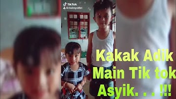 Kompak! kakak Adik main Tik toknya Jago banget 😆😄👍