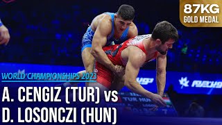 Ali CENGIZ (TUR) vs. David LOSONCZI (HUN) | Seniors World Championships 2023 | Gold Medal | GR 87Kg