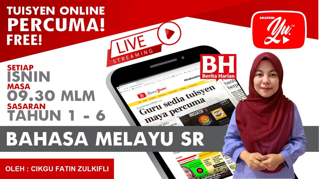 🔴 [LIVE] BAHASA MELAYU SR, KARANGAN SURAT TIDAK RASMI SIRI 3 OLEH CIKGU