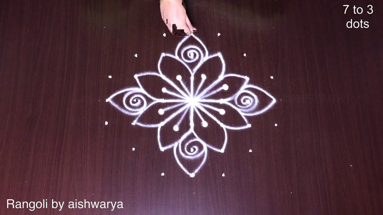 Modern Abstract Rangoli 7-3-3