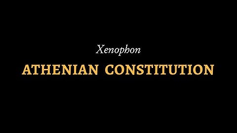 Athenian Constitution (Xenophon) narrated in reconstructed Ancient Attic Greek, by Ioannis Stratakis